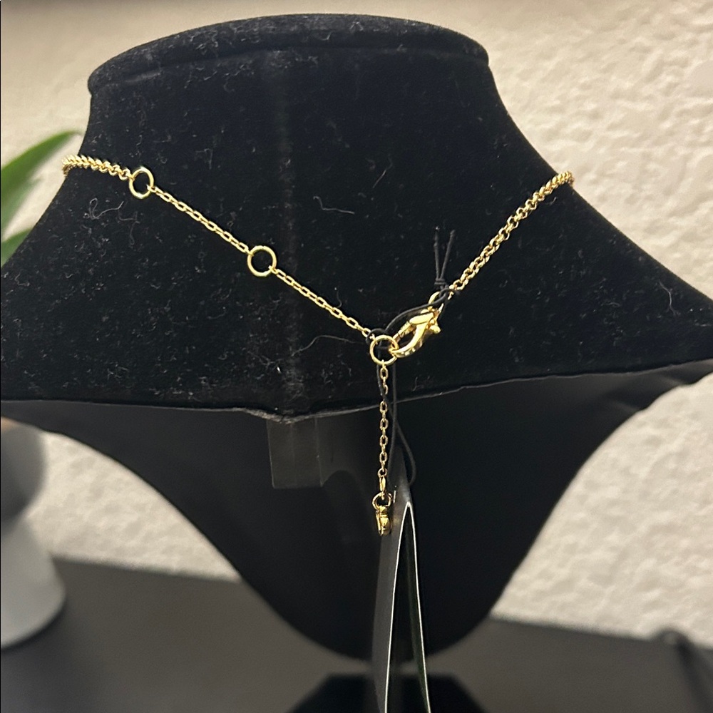 Kate Spade Gold Necklace with Pink Pendant - Picture 4 of 4